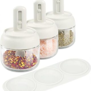 Glass Salt Set - Item 2474