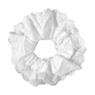 White Lace Scrunchies - Item 1698