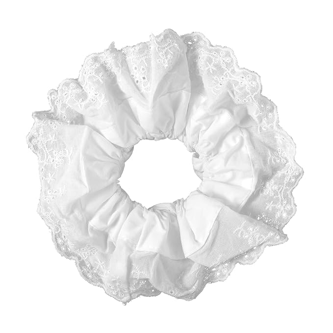 White Lace Scrunchies - Item 1698